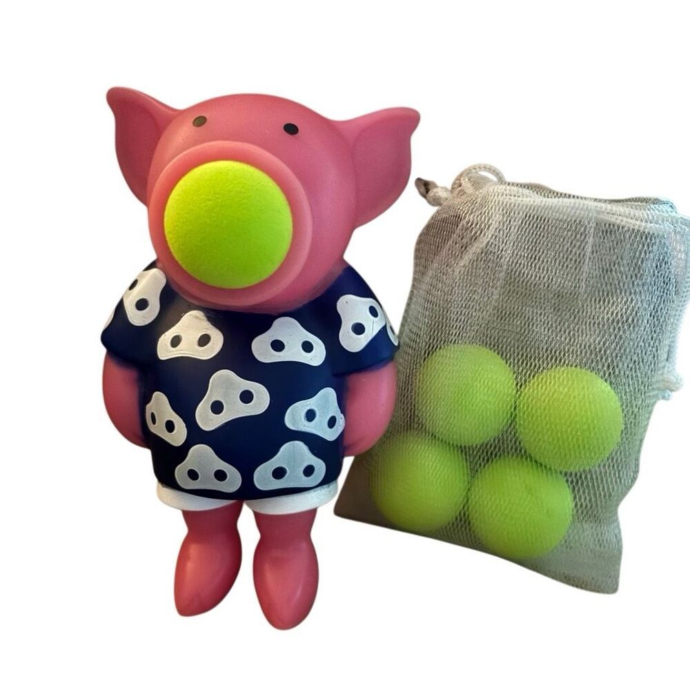Hog Wild Pig Ball Pooper With 5 Soft Balls